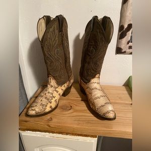 Snakeskin boots